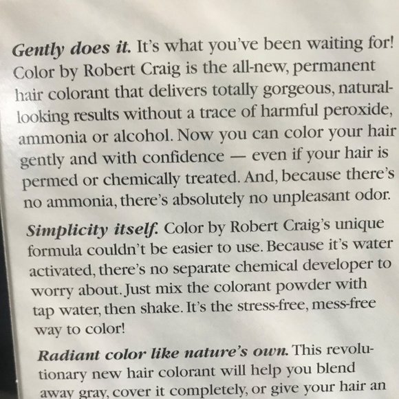 Robert Craig Hair color - #15 Golden Beige Blonde new unopened - Picture 7 of 11